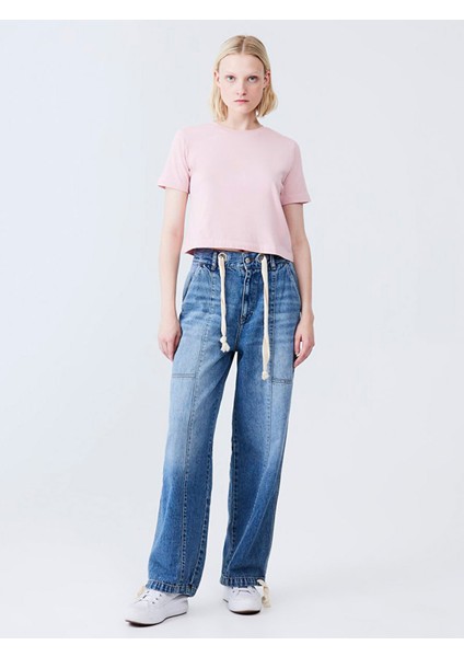 Kadın Lılyana Loose Jean Pantolon
