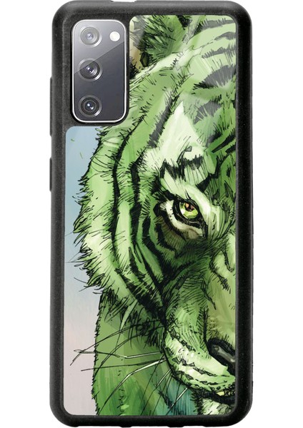 Samsung S20 Green Kaplan Tasarımlı Glossy Telefon Kılıfı