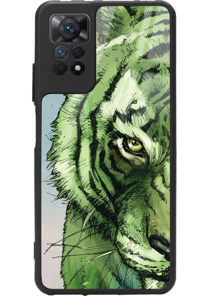 Xiaomi Redmi Note 11 Pro Green Kaplan Tasarımlı Glossy Telefon Kılıfı