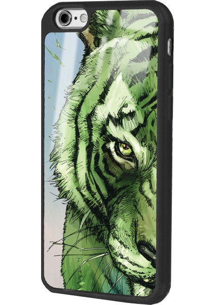 iPhone 6s Green Kaplan Tasarımlı Glossy Telefon Kılıfı