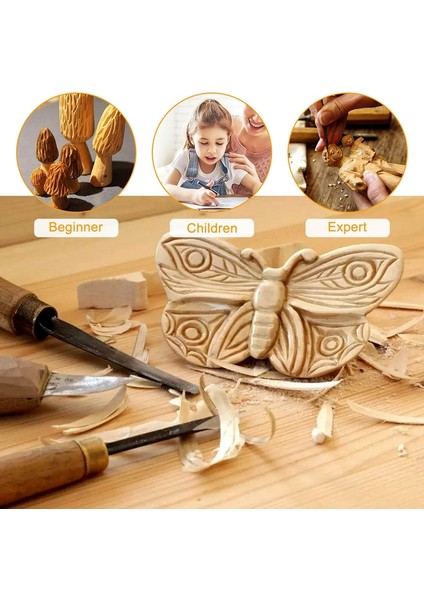 6pcs Basswood Carving Blocks For Wood Beginners Carving Hobby Kit Dıy Carving H (Yurt Dışından)