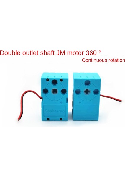 Geekservo 360 Degree Continuous Rotation Motor Double Output High Torque Slow Motor 0.7kg Compatible For eds (Yurt Dışından)