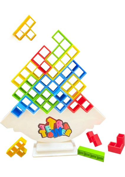 Game Stacking Blocks Stack Building Blocks Balance Puzzle Board Assembly Bricks Educational Toys (Yurt Dışından)