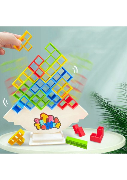 Game Stacking Blocks Stack Building Blocks Balance Puzzle Board Assembly Bricks Educational Toys (Yurt Dışından)