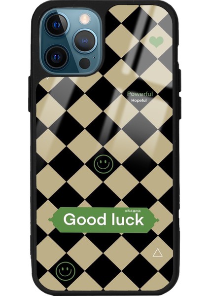 Apple iPhone 12 Pro Good Luck Tasarımlı Glossy Telefon Kılıfı
