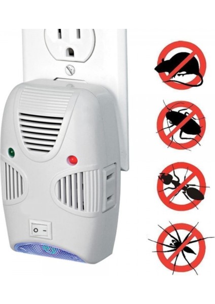 2 Adet Elektronik Fare Haşere Kovucu Karınca Sinek Sivrisinek Yılan Kemirgen Kovucu Quad XLF103 modelleri
