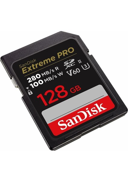 Extreme Pro 128GB SDSDXEP-128G-GN4IN 280MB/S Uhs-Iı Sdxc 6k-4k UHD Hafıza Kartı