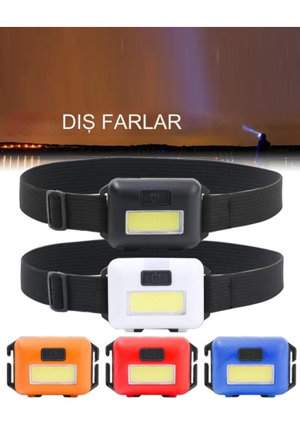 Mini Kafa Lambası 10 Watt Cob Aydınlatmalı 3 Fonksiyonlu Pilli LED Işık XLF502 indirimleri