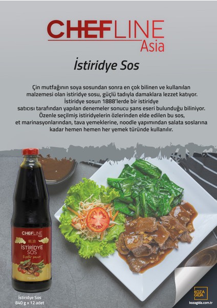 Chefline Asia Istiridye Sos Chefline Asia 840 gr