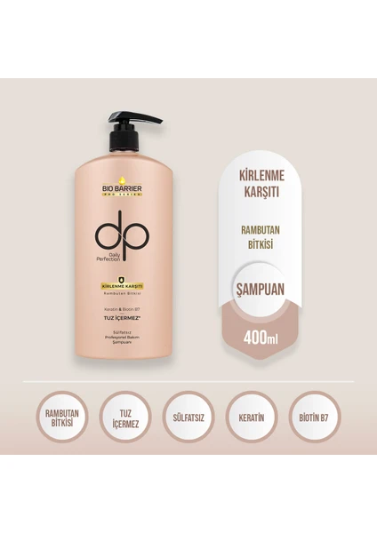 Daily Perfection Bio Barrier Kirlenme Karşıtı Şampuan 400 ml