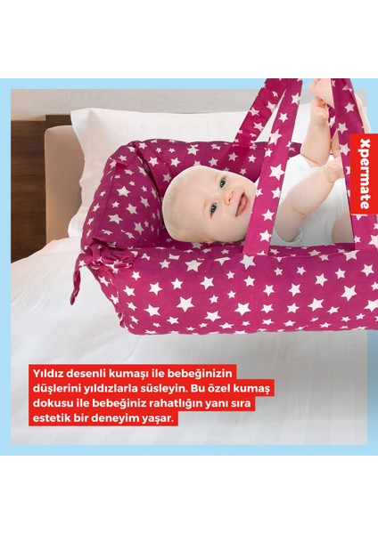 Portbebe Ana Kucağı, Puset Bebek Taşıma Çantası Kundağı Pembe 50x70 cm fırsatları