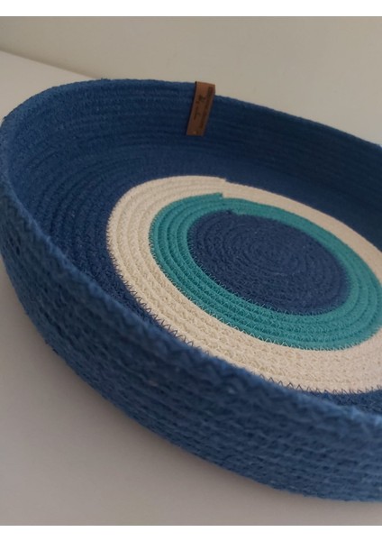 Nazar Sepet Pamuk Hasır Sepet Saklama Kutusu Yılbaşı Düzenleyici Organizer Dekorasyon HEDIYE-28X5CM fiyatları