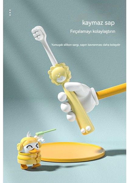 2-6 Yaş Arası On Bin Kıllı Bebek Karikatür Aslan Diş Fırçası (Yurt Dışından)