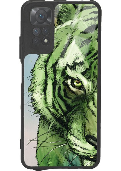 Xiaomi Redmi Note 11S Green Kaplan Tasarımlı Glossy Telefon Kılıfı