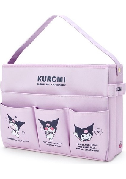 Kawaii Sanrio Kuromi Benim Melody Cinnamoroll Kırtasiye Depolama Kutusu Sevimli Karikatür Çok Fonksiyonlu Kozmetik Soğmuş Depolama Çantası (Yurt Dışından)
