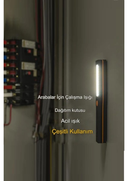 Magnet Acil Durum Feneri 3 Farklı Mod Pilli LED Işık XLF504