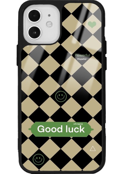 Apple iPhone 12 Good Luck Tasarımlı Glossy Telefon Kılıfı