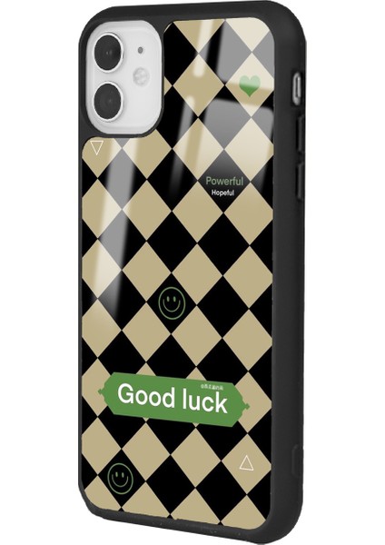 Apple iPhone 12 Good Luck Tasarımlı Glossy Telefon Kılıfı