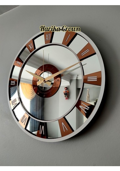 Gerçek Aynalı Dekoratif Duvar Saati (40- 50 Cm) fiyatları