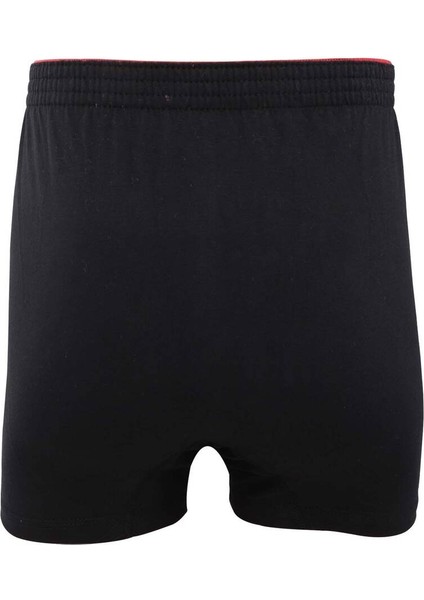 Penye Düz Boxer 117 3'Lü Paket Siyah