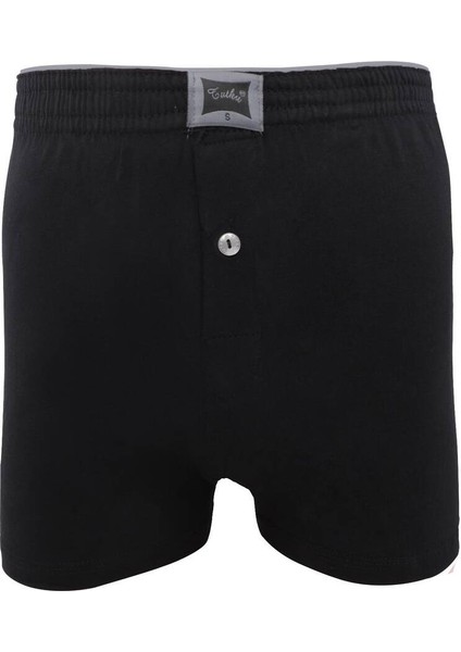 Penye Düz Boxer 117 3'Lü Paket Siyah modelleri