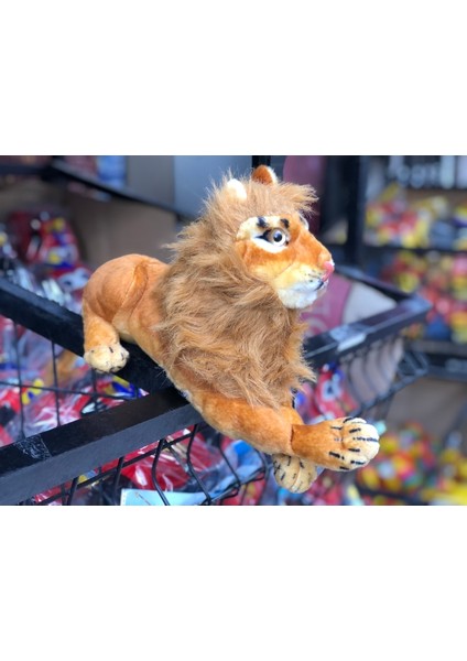 Sesli Kükreyen Aslan Peluş 30 cm modelleri