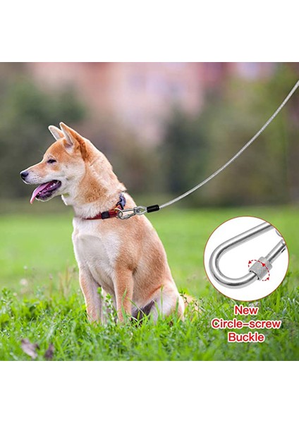 1 Adet Isırma Önleyici Köpek Tasması - Siyah Kauçuk Kaplı 2,5 Metre (Yurt Dışından)