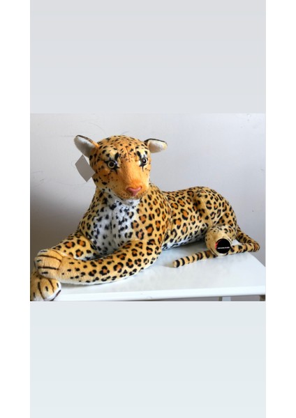 Oyuncak Leopar Kaplan Peluş Dev Boy 90 cm