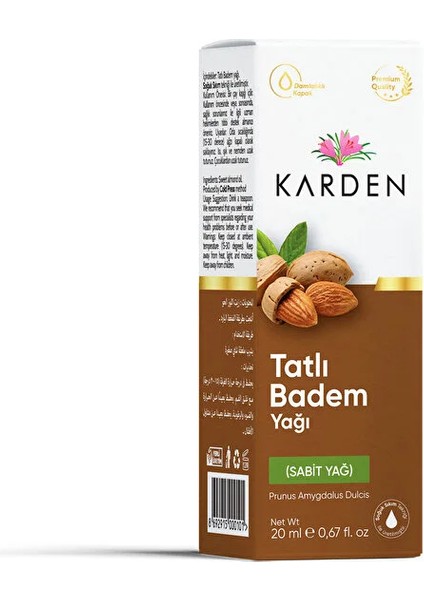 Tatlı Badem Yağı 20 ml