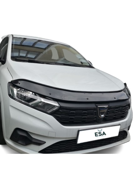 Esa Dacia Sandero Ön Kaput Koruyucu Rüzgarlığı Abs Plastik Piano Black 2021 ve Sonrası