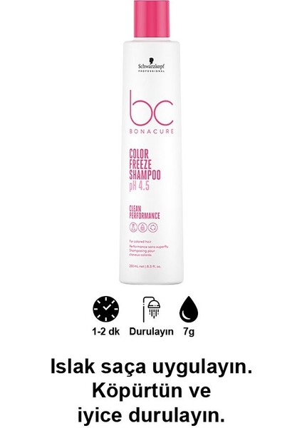 Schwarzkopf Bc Clean Renk Koruyucu Şampuan 250ml 3 Adet