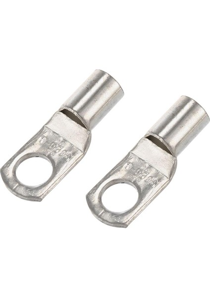 10 Bakır Boru 25MM x 8mm Pabuç Akü Başlangıç Kablosu Kaynak Sıkma Terminal Halkası (Yurt Dışından)