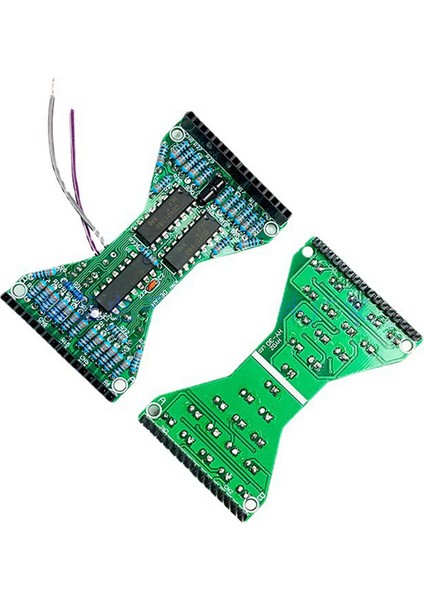 30 LED Elektronik Dıy Kiti Kum Saati Dıy Kiti Çift Katmanlı Kurulu Bileşenleri Lehimleme Uygulama Paketi Kırmızı LED Kırmızı Işık (Yurt Dışından)