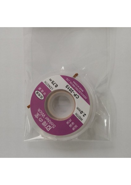 Ma CP-2015 2.0mm Lehim Sökme Örgü Lehimleme Sökücü Fitil Aksesuarı 0.75M (Yurt Dışından) fırsatları