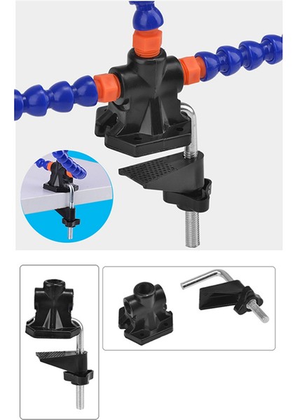 3 Esnek Kollu Masa Kelepçesi Lehimleme Istasyonu (3 Pençe) (Yurt Dışından) indirimleri