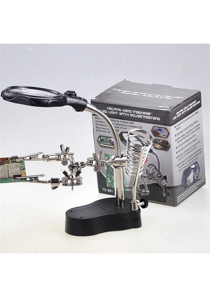 Kaynak Büyüteçli Havya Masa Braketi Dijital Ekipman LED Lambalı Bakım Aracı Masası (Yurt Dışından) fırsatları