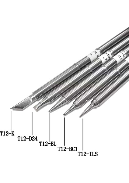 Hakko FX951 Bakon 950D Havya Istasyonu Için 5 Adet T12 Serisi Havya Uçları (Yurt Dışından)