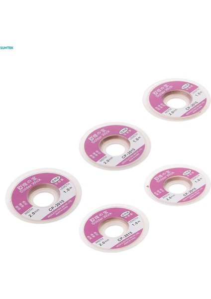 3x5 Paket 2.0 mm Bga Emme Sökme Kalay Tel Bakır Fitil Makara Teli 100CM (Yurt Dışından) fırsatları
