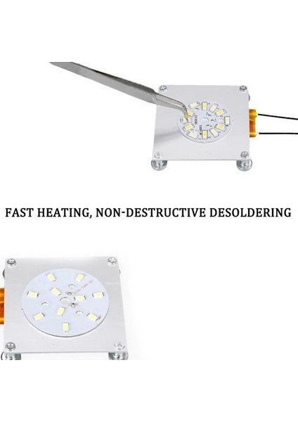 Dası LED Sökücü Isıtma Lehimleme Çipi Yıkım Kaynak Bga Istasyonu Ptc Bölünmüş Plaka 220V 110V 270W Derece (Yurt Dışından) modelleri