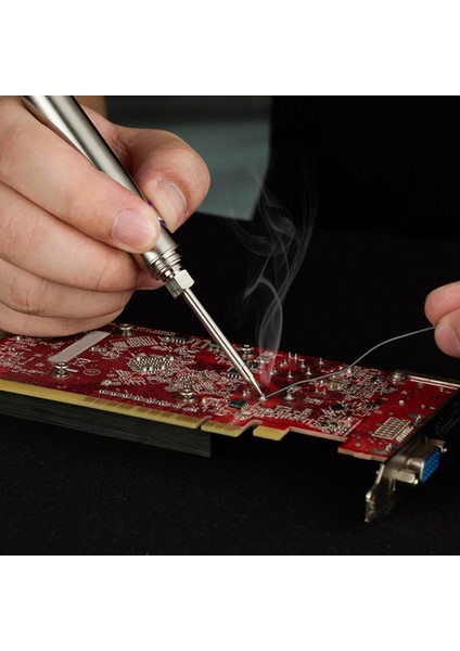 Ayarlanabilir Voltaj Havya-1 x Elektrikli Havya 1 x Sünger 1 x Braket 1 x USB Kablosu-Siyah (Yurt Dışından) modelleri