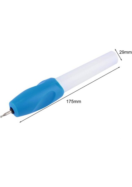 Ma Sıcak Elektrikli Mücevherat Metal Plastik Cam Ahşap Oymacı Kalem Carve Aracı Mavi + Beyaz (Yurt Dışından) fırsatları