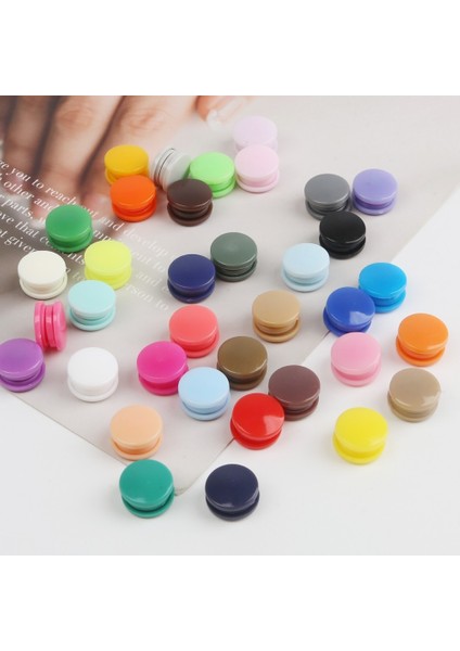[ayak Izi] 20 Takım Yuvarlak Plastik Çıtçıt Düğme Bağlantı Elemanları Kam T5 12 mm Konfeksiyon Aksesuarları Bebek Giysileri Klipleri Nevresim Sac Düğmesi (Yurt Dışından) fırsatları