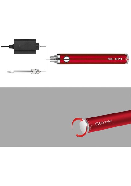 5V 15W Ed USB Şarjlı Havya Havya Havya Kablosuz Şarjlı Havya-Siyah (Yurt Dışından)