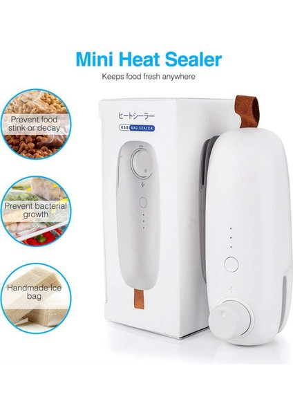 Mini Folyo Mühürleyen USB Şarj Edilebilir Mini Folyo Mühürleyen Mühürleme Makinesi Taşınabilir Mini Mühürleme Makinesi (Yurt Dışından)