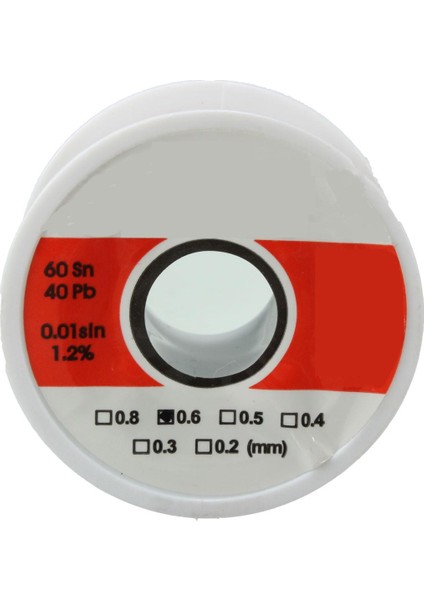 60SN 40PB 0.6mm Kalay Kurşun Rosin Çekirdek Lehim Lehimleme Teli Araçları 50G Akı: 1.2% (Yurt Dışından) fırsatları