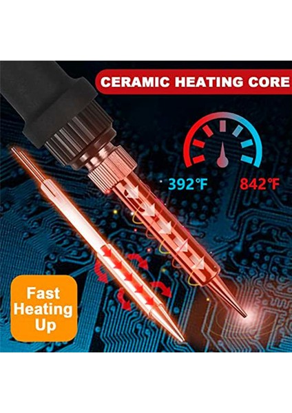 Havya Kiti Havya Tabancasıhavya Kiti 9'u 1 Arada 60W, 5 Demir Uçluus Plug (Yurt Dışından)