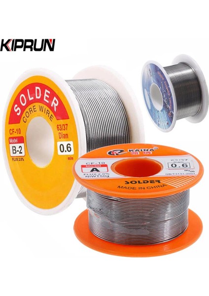 [ayak Izi] Kıprun Kalay Kurşun Rosin Çekirdek Havya Lehim Demir Tel Akı Makarası 0.6/0.8/1.0/2.0mm 2.0% Lehimleme Kaynak Demir Teli (100G) (Yurt Dışından) fiyatları