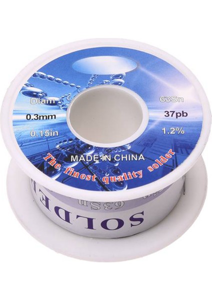 2x Katı Lehim 0.3mm Dia Akı Çekirdek %63 Kalay %37 Kurşun Uzun Tel Makara (Yurt Dışından)