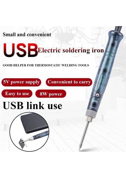 Taşınabilir USB Havya Profesyonel Elektrikli Isıtma Aracı Açık Onarım Aracı (Yurt Dışından)