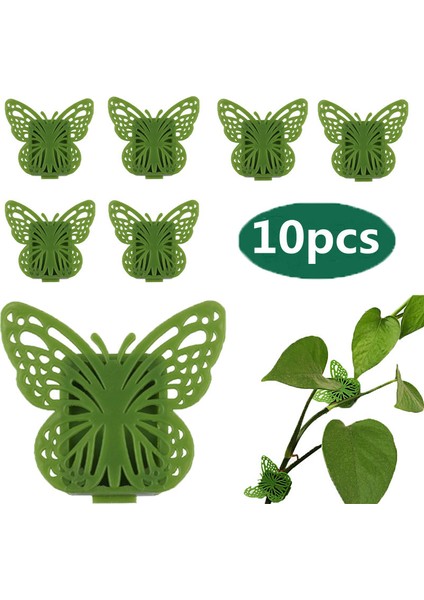 10 Adet Bitki Tırmanma Görünmez Braket Kelebek Şekilli Duvar Toka Yaprak Klip Çekiş Braketi Bahçe Tesisi Sabitleyici (Yurt Dışından) fiyatları